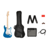 Paquete Guitarra Eléctrica Squier Affinity Series Stratocaster HSS Pack, Maple Fingerboard, Lake Placid Blue, Funda, Frontman 15