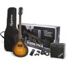 Paquete de Guitarra Eléctrica Les Paul Player Epiphone, Vintage Sunburst