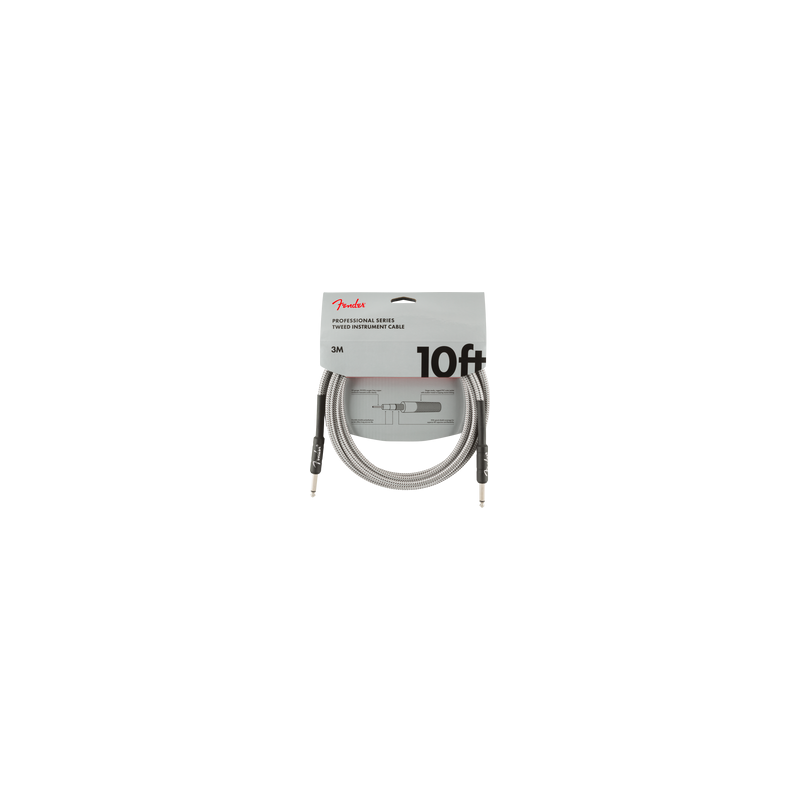 Cable Fender (3m) Professional Series White Tweed