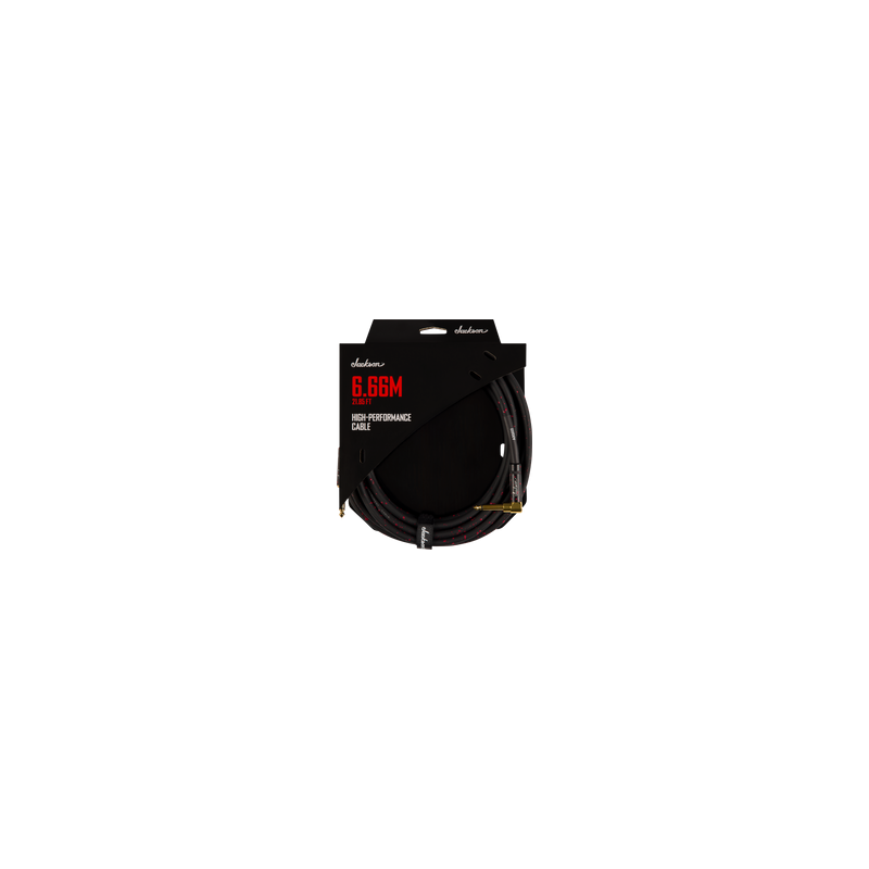Cable para Instrumento, Jackson High Performance BLK/RED (6.66 m)