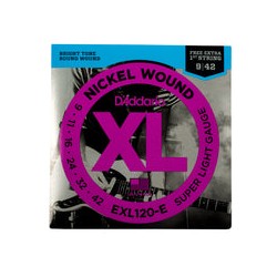 Cuerdas Daddario, 09-42, EXL120E