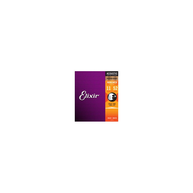 Cuerdas Elixir Phosphor Bronze Nanoweb 11-52