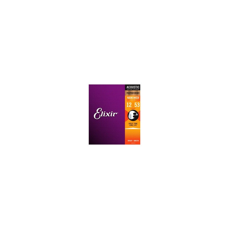 Cuerdas Elixir Phosphor Bronze Nanoweb 12-53