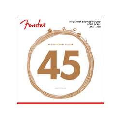 Cuerdas Fender 8060 Acoustic Bass Strings, Phosphor Bronze, Long Scale, .45-.100 Gauges