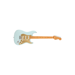 Guitarra Eléctrica Squier 40th Anniversary Stratocaster, Vintage Edition, Satin Sonic Blue