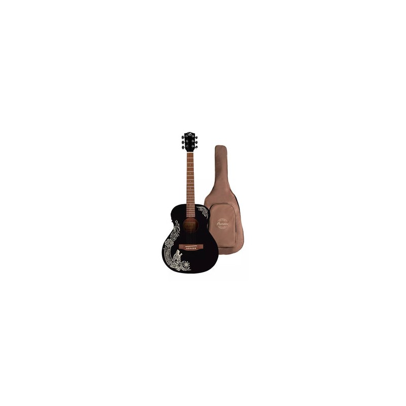 Guitarra Electroacústica Bamboo Nordic Wolf 38" GA-38-NO RDICWOL F-Q